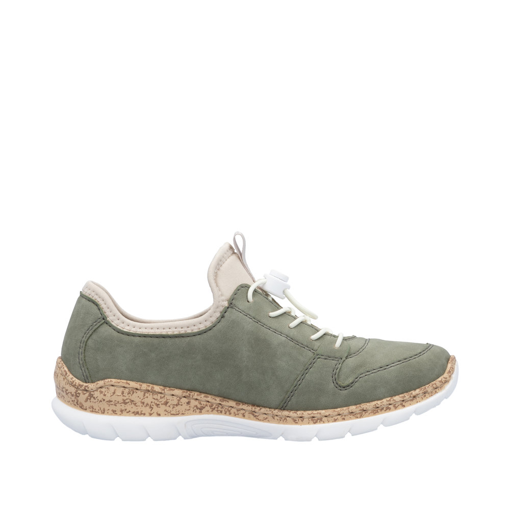 Rieker Damsneaker snabbsnörning Grön - 2