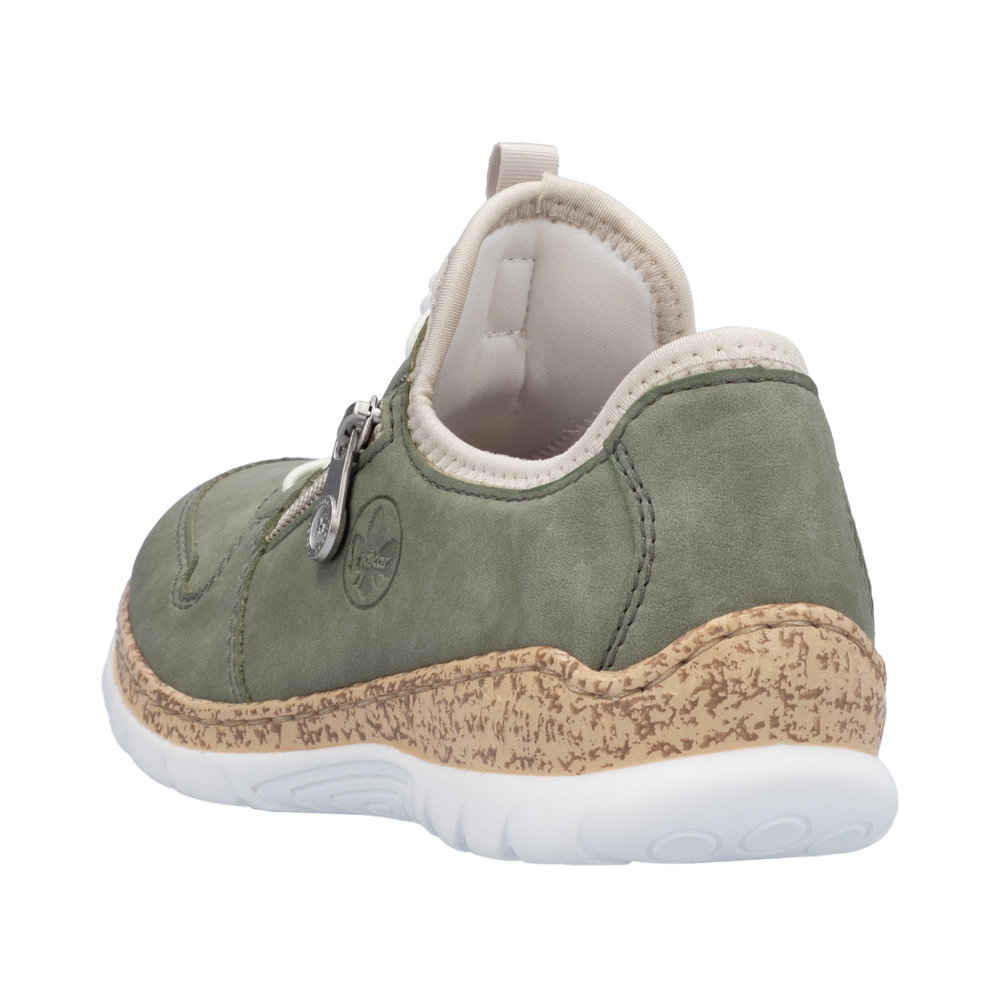 Rieker Damsneaker snabbsnörning Grön - 3
