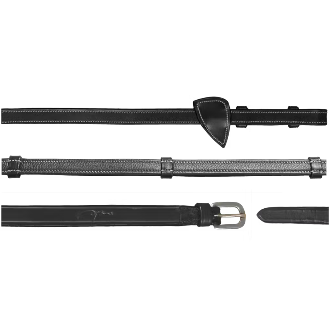 DYON LEATHER HANDLE REINS 1/2" - 5
