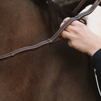 DYON LEATHER HANDLE REINS 1/2"
