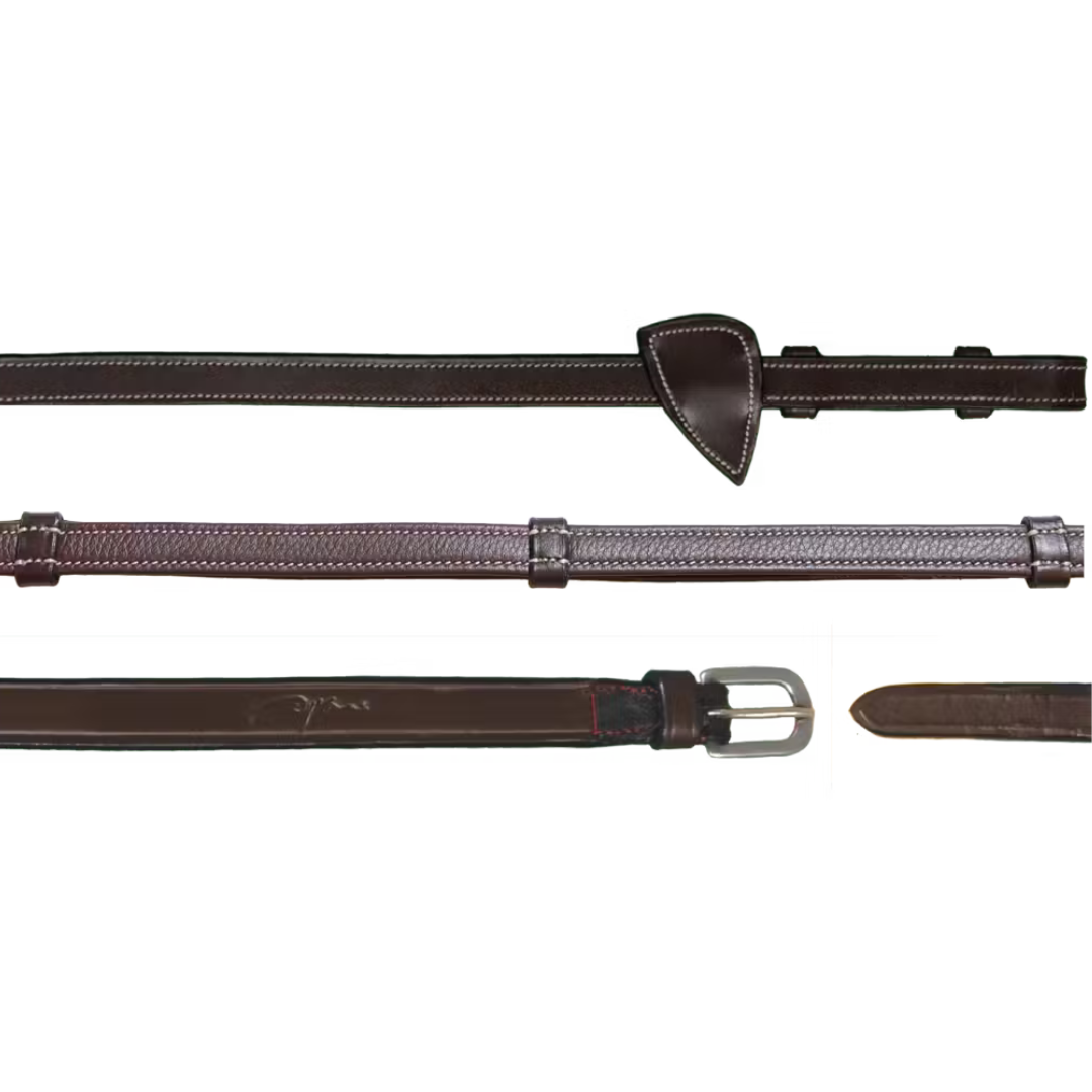 DYON LEATHER HANDLE REINS 1/2" - 4