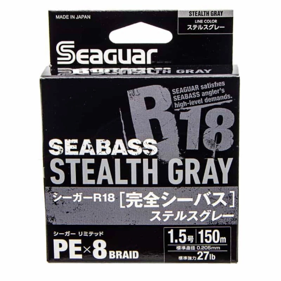 Seaguar R18 Kanzen Seabass 150m Stealth Grey 