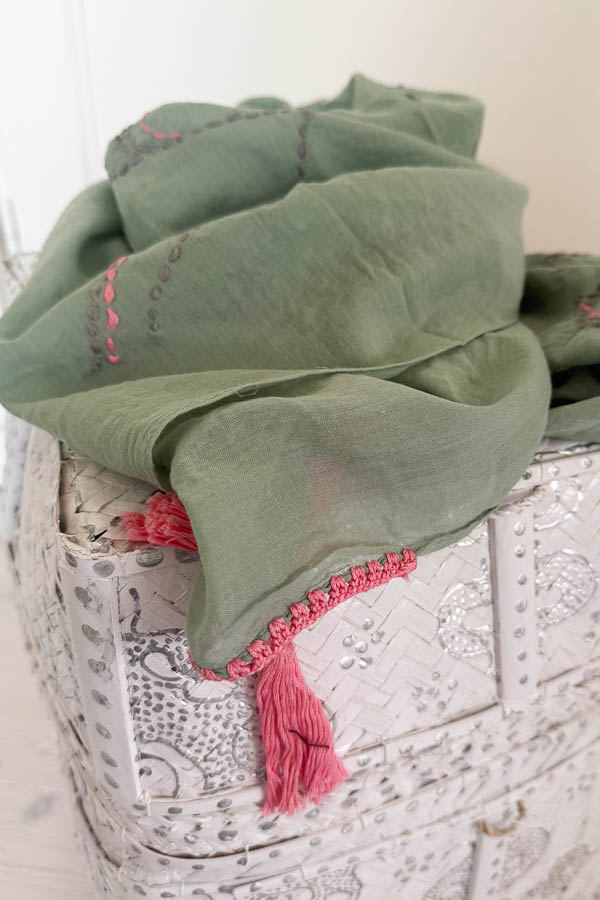 Culture - Trititrat Scarf Green Combo - 4