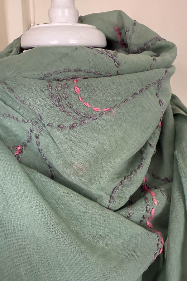 Culture - Trititrat Scarf Green Combo - 3