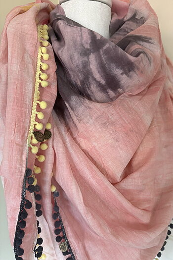 Culture - Rosensparre Scarf Pink Berry Combo