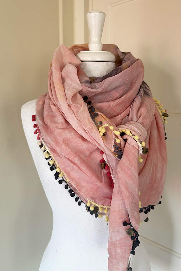 Culture - Rosensparre Scarf Pink Berry Combo - 6