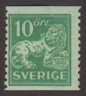 F 144Abz, 10 öre Stående lejon **