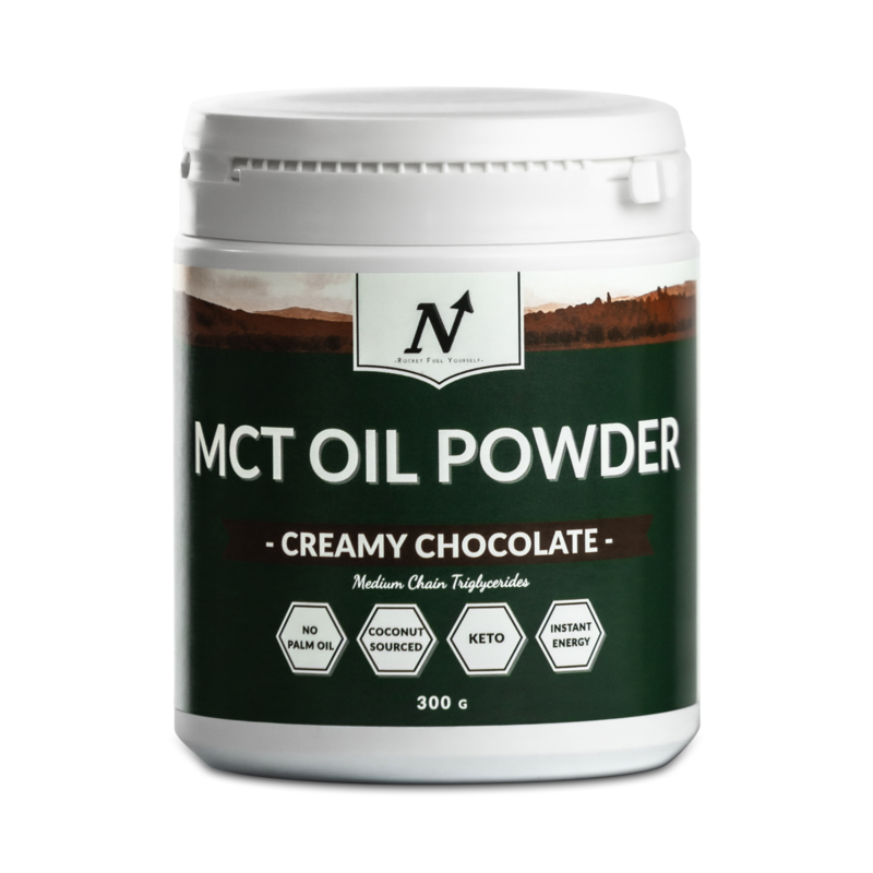 MCT Oil Powder Creamy Chocolate 300g - Nyttoteket