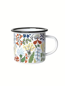 Enamel mug Stig Lindberg Herbarium