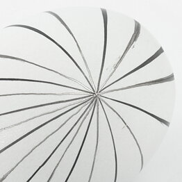 Stig Lindberg (Filigran 1951) Modern White Vase with Graphic Decor #218C 15 cm