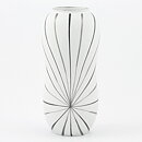 Stig Lindberg (Filigran 1951) Modern White Vase with Graphic Decor #218C 15 cm