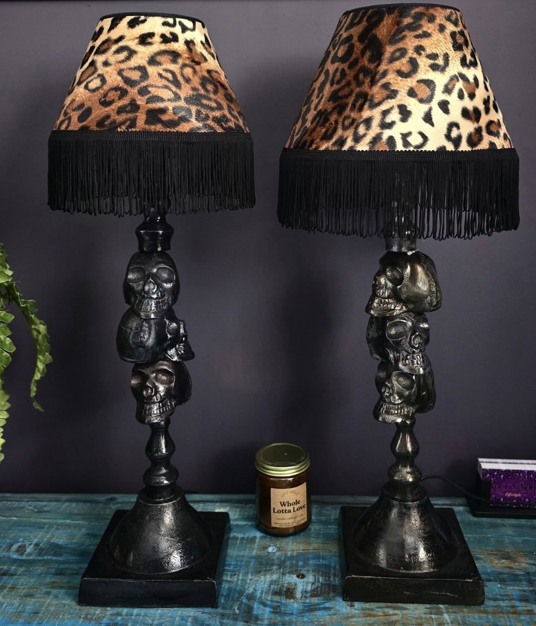 Lampskärm Frans 22 - Classic Leopard/Svart