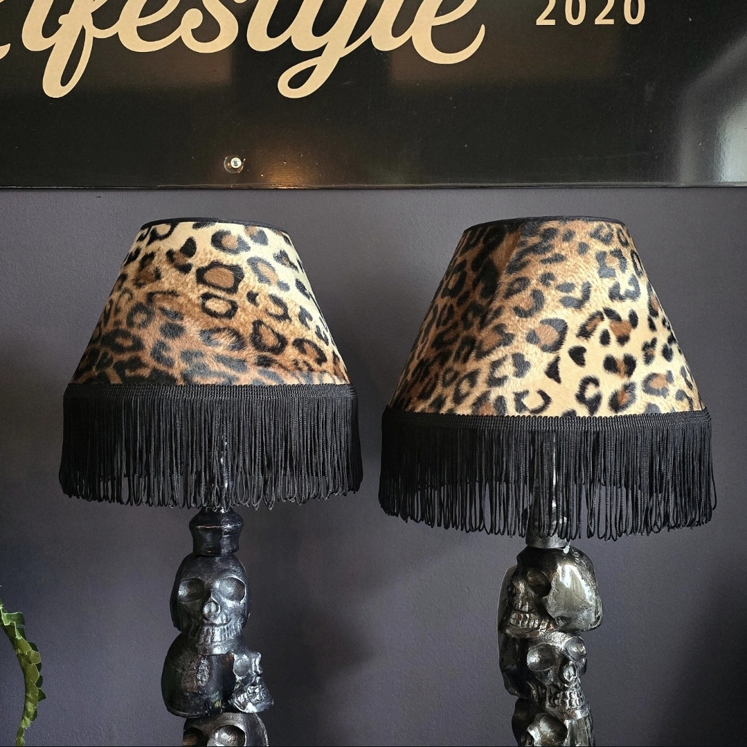Lampskärm Frans 22 - Classic Leopard/Svart - 2