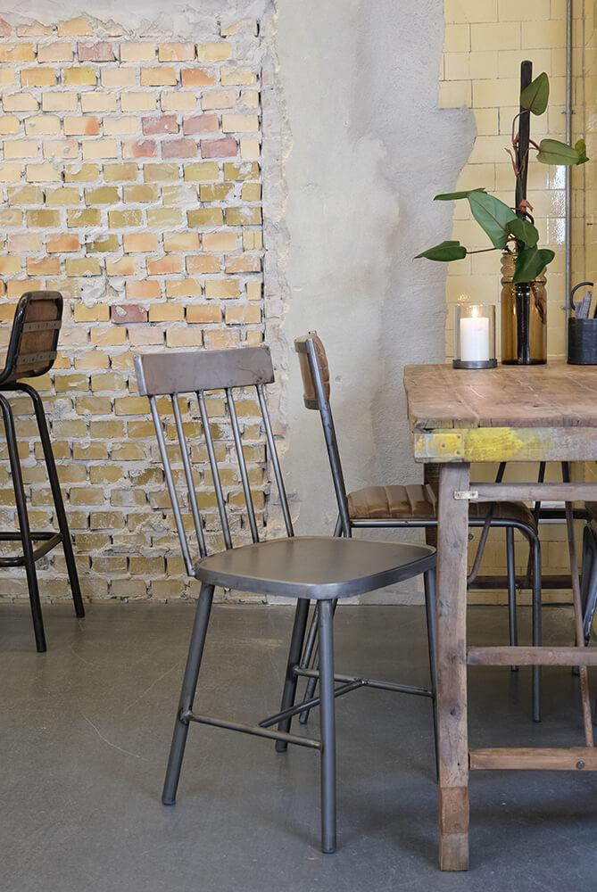 Bronx Matborsstol i järn - 4