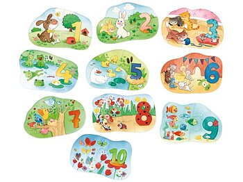 Haba Barnpussel 1, 2, Siffror 1-10 - 10 motiv