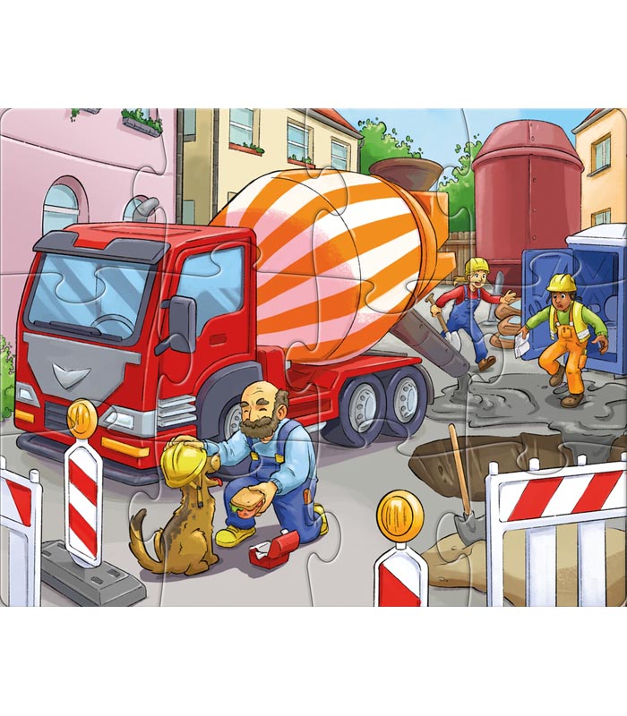 Haba Barnpussel Byggmaskiner - 3