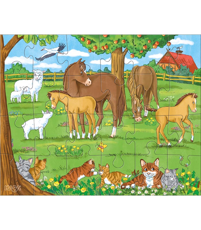Haba Barnpussel Familjer djur - 3