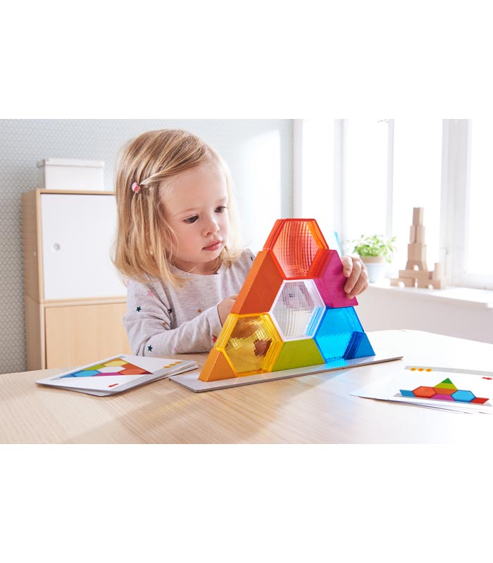 Haba Stapelleksak Färgglada Prismor - 3