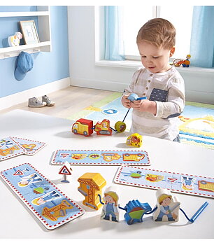 Haba Träpå spel Byggplats