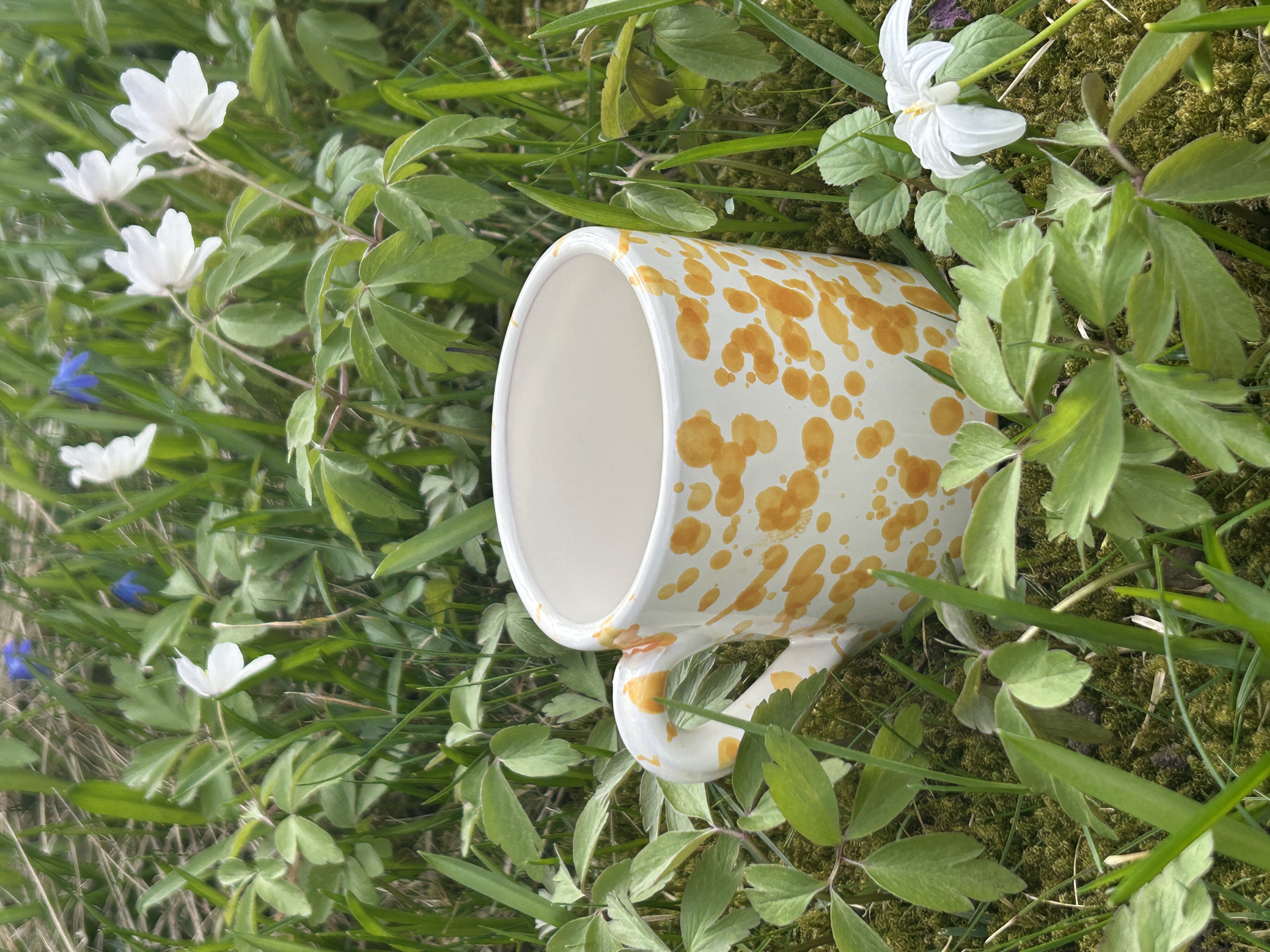 Mugg med handtag gul