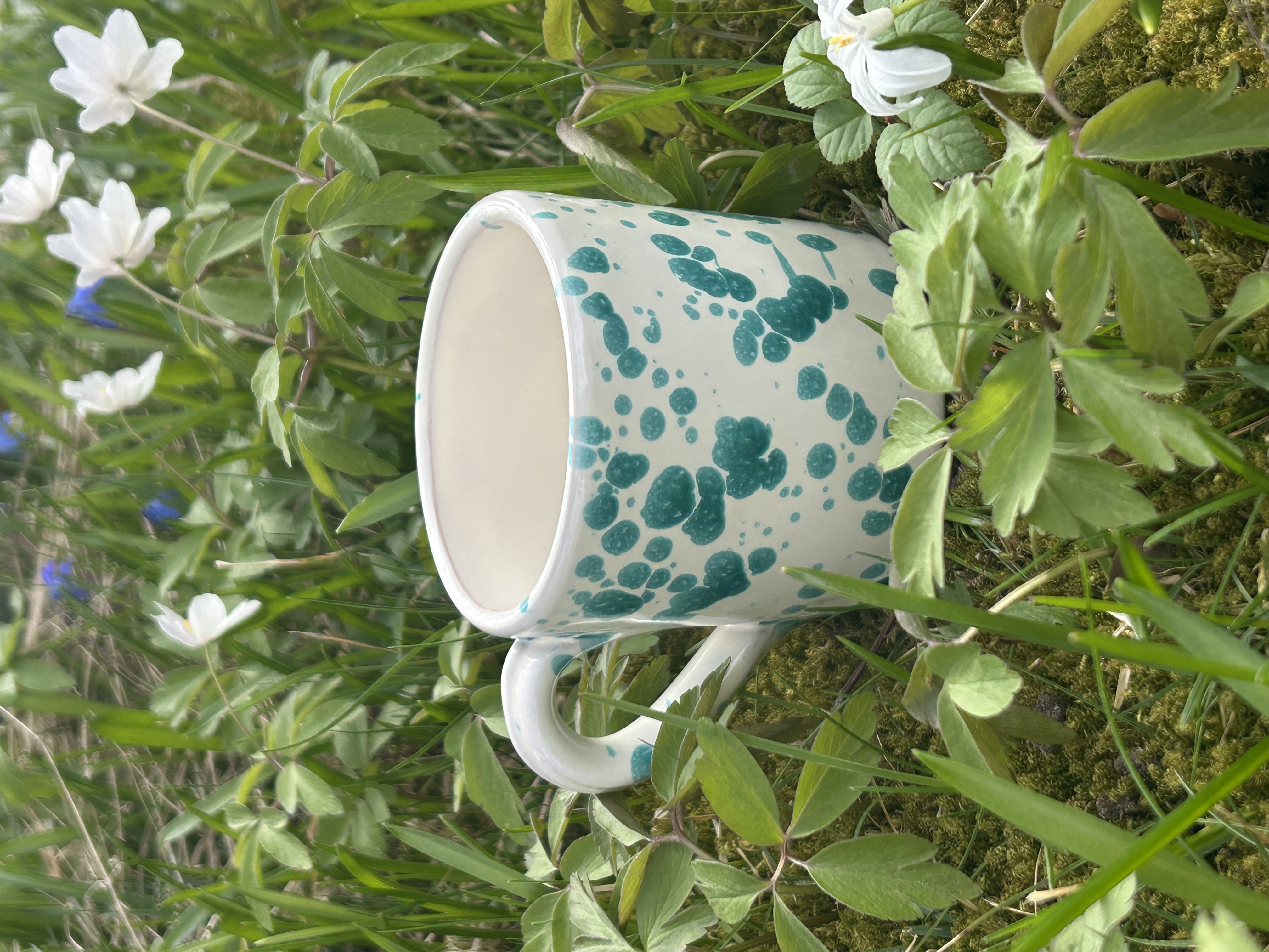 Mugg med handtag grön