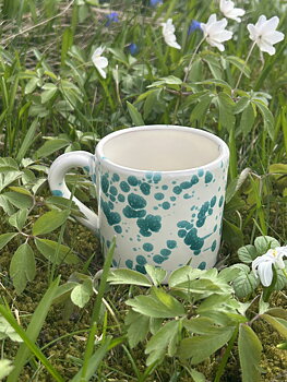 Mugg med handtag grön