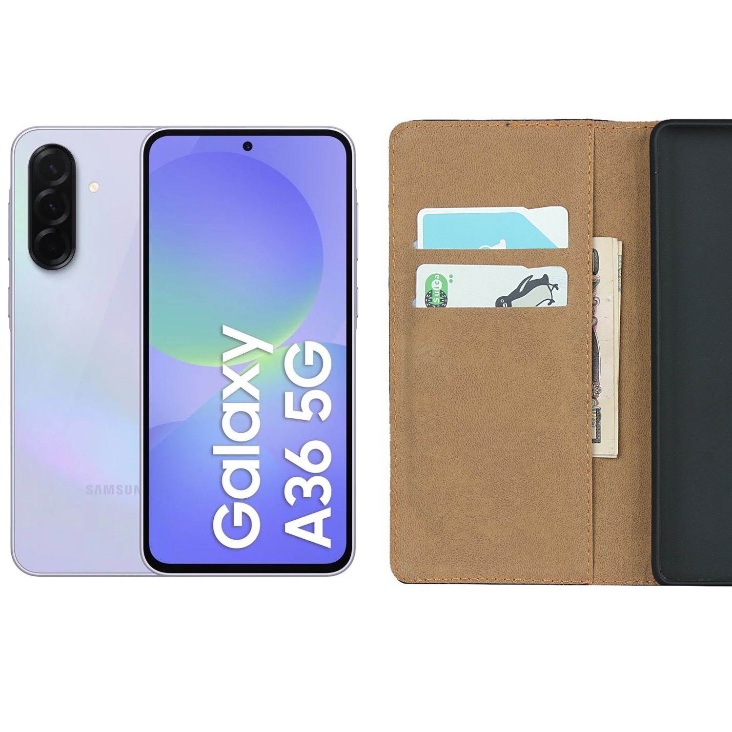 Samsung Galaxy A36 fodral plånbok skal korthållare - - 4