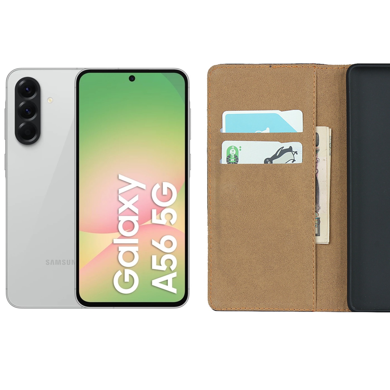 Samsung Galaxy A56 fodral plånbok skal korthållare - - 4