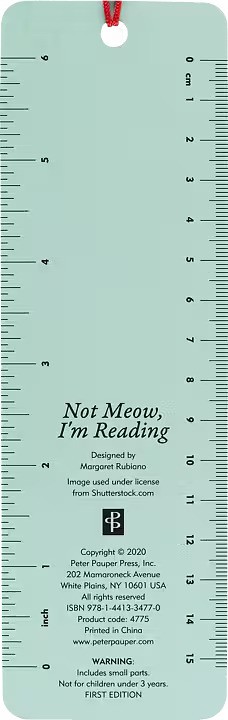 Bokmärke med tofs - Not Meow I'm Reading - 2