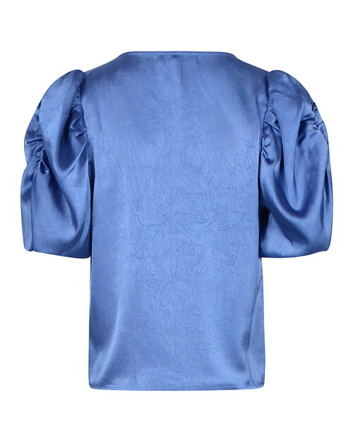 Blus Sinda puffärm blå - 5