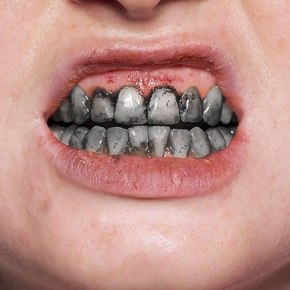 Tandlack / Tooth Enamel BLACK/SVART 12 ml - Kryolan - 3
