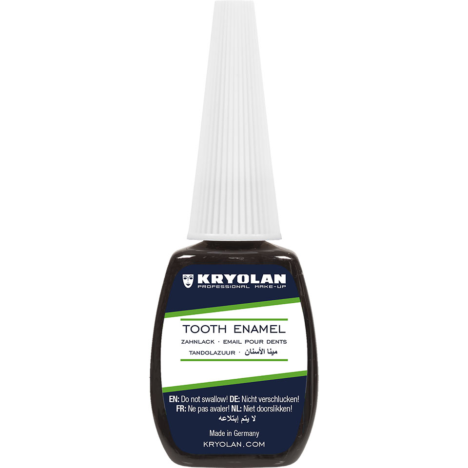 Tandlack / Tooth Enamel BLACK/SVART 12 ml - Kryolan