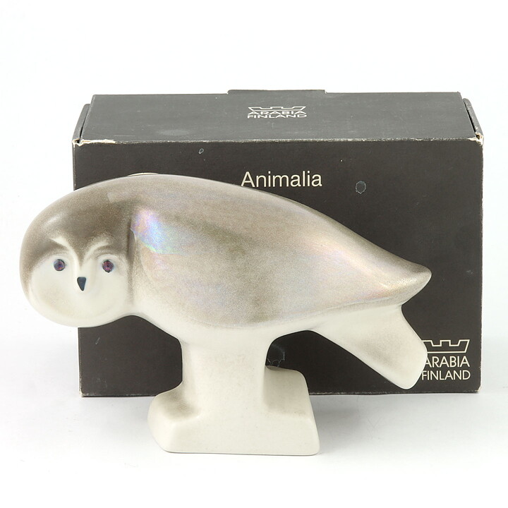 リルモア・マンネルヘイム　WWFシリーズ　フクロウ Owl　アラビア Arabia 1984年  20cm 〈箱付き〉
