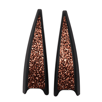Safe Riding Premium Covers for S2 Stirrups - Copper Glitter