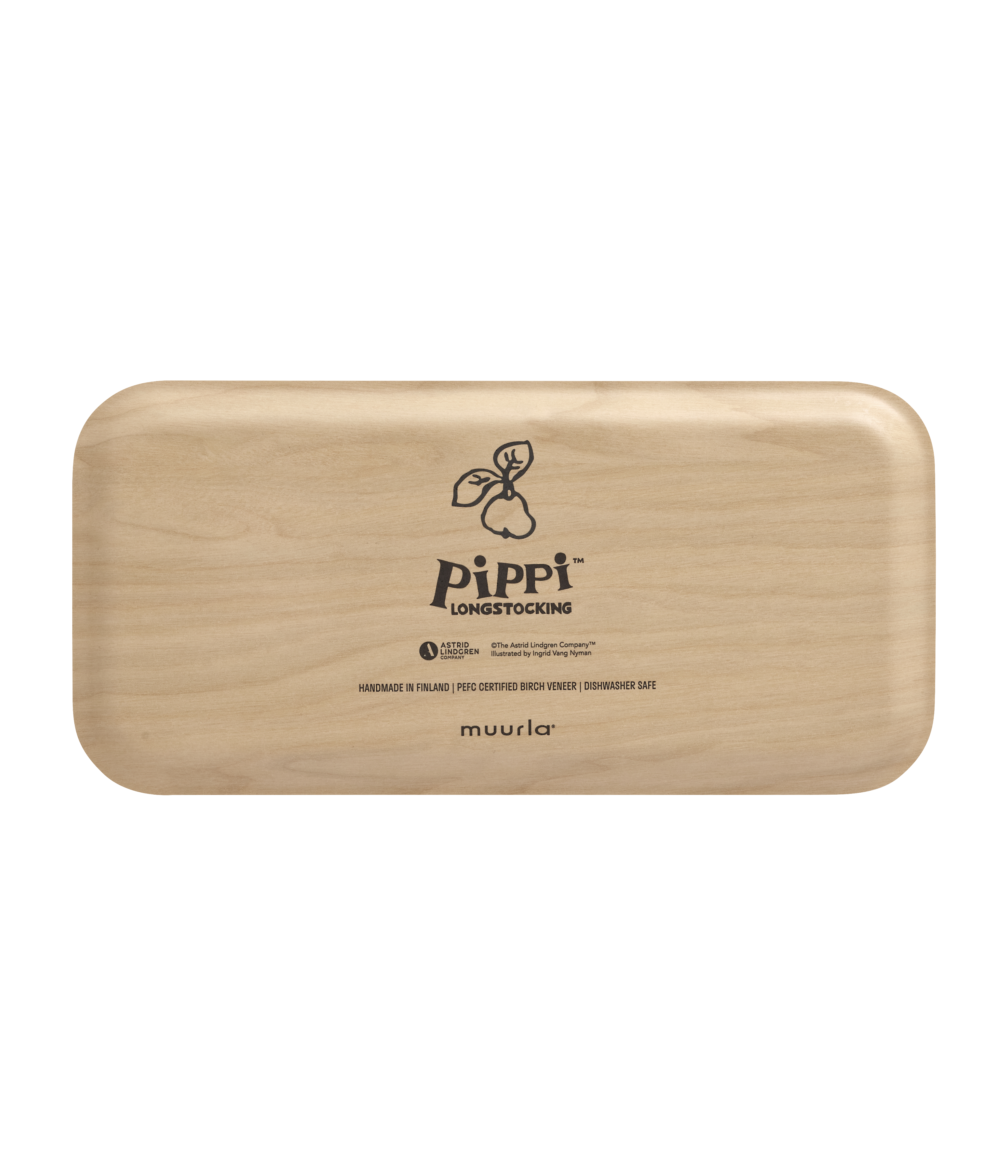 Pippi Långstrump Bricka 27x13 cm - Frukter - 2