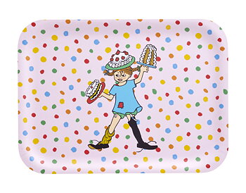 Pippi Långstrump Bricka 27x20 cm - Födelsedag