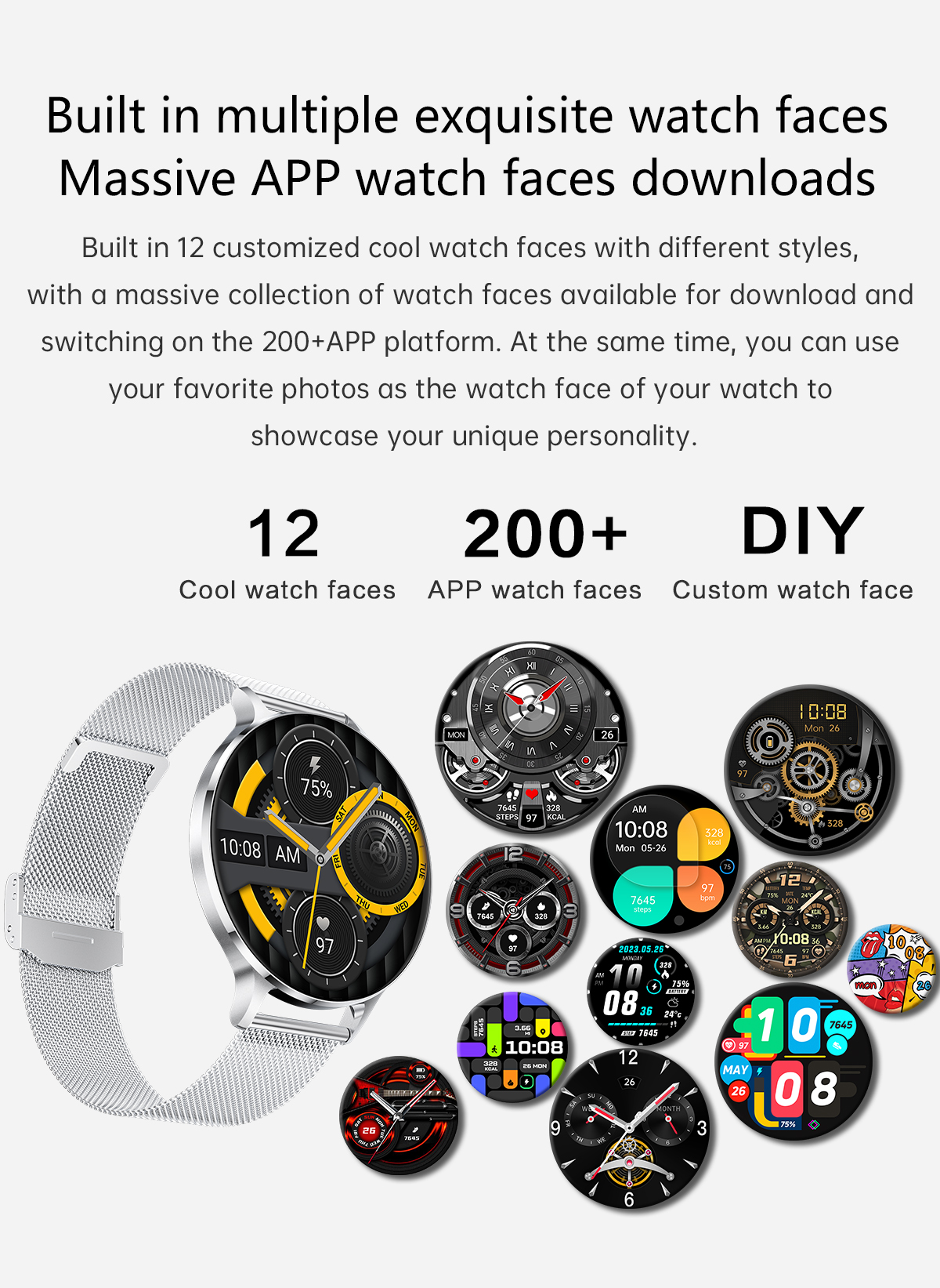 Philippe Palmer Smart Watch LP78 AMOLED Ultra Thin Gold - 35