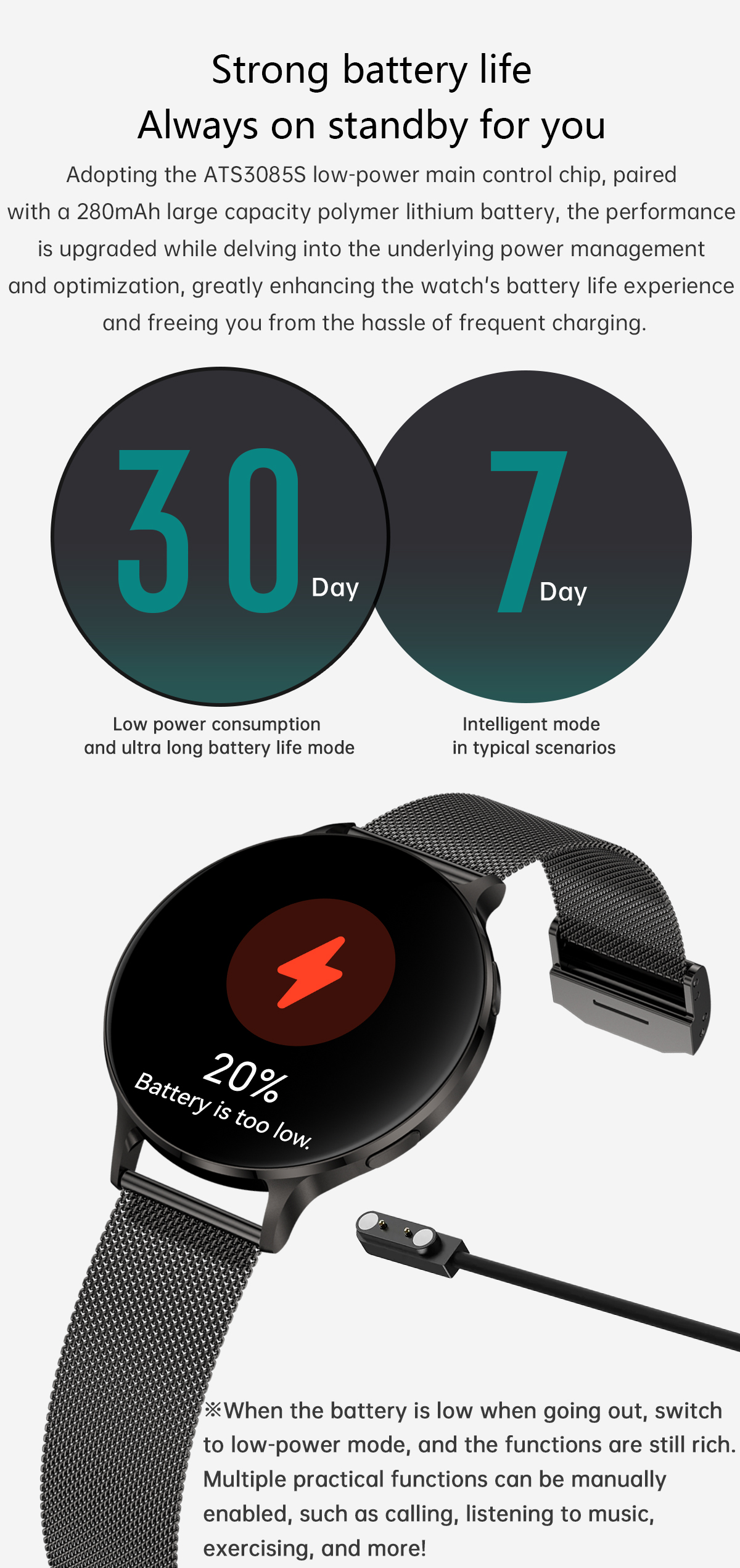 Philippe Palmer Smart Watch LP78 AMOLED Ultra Thin Gold - 39
