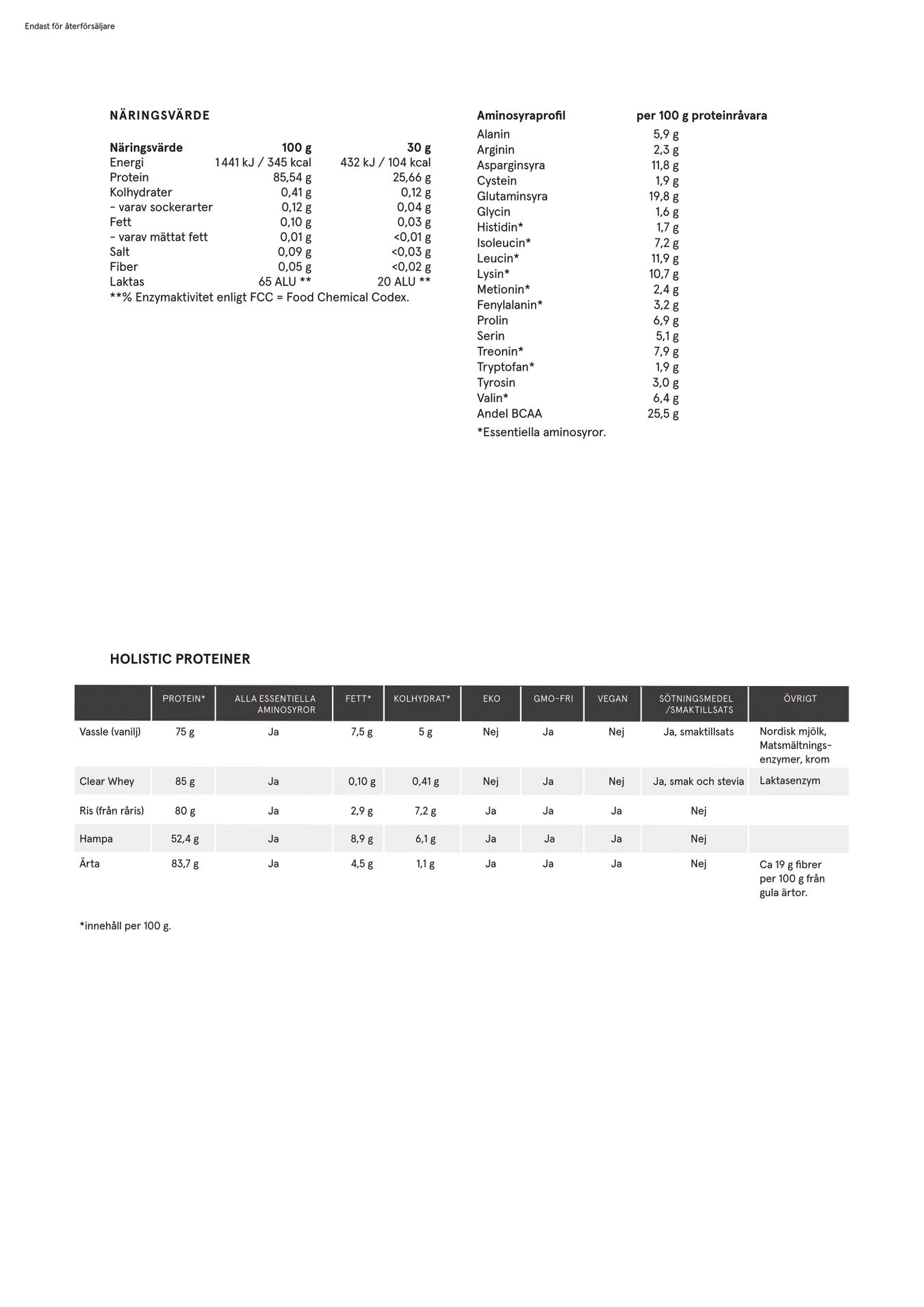 Clear Whey vassleproteinisolat mango och litchi, 500g - 3