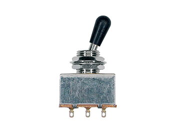 Toggle switch 3-way - Svart Knopp