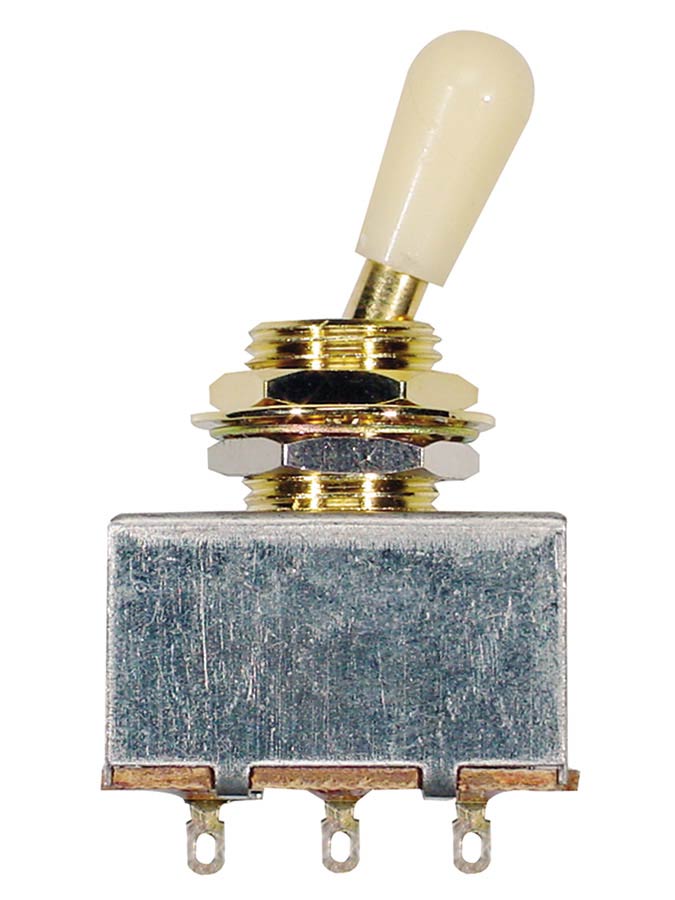 Toggle switch 3-way - Krämfärgad Knopp