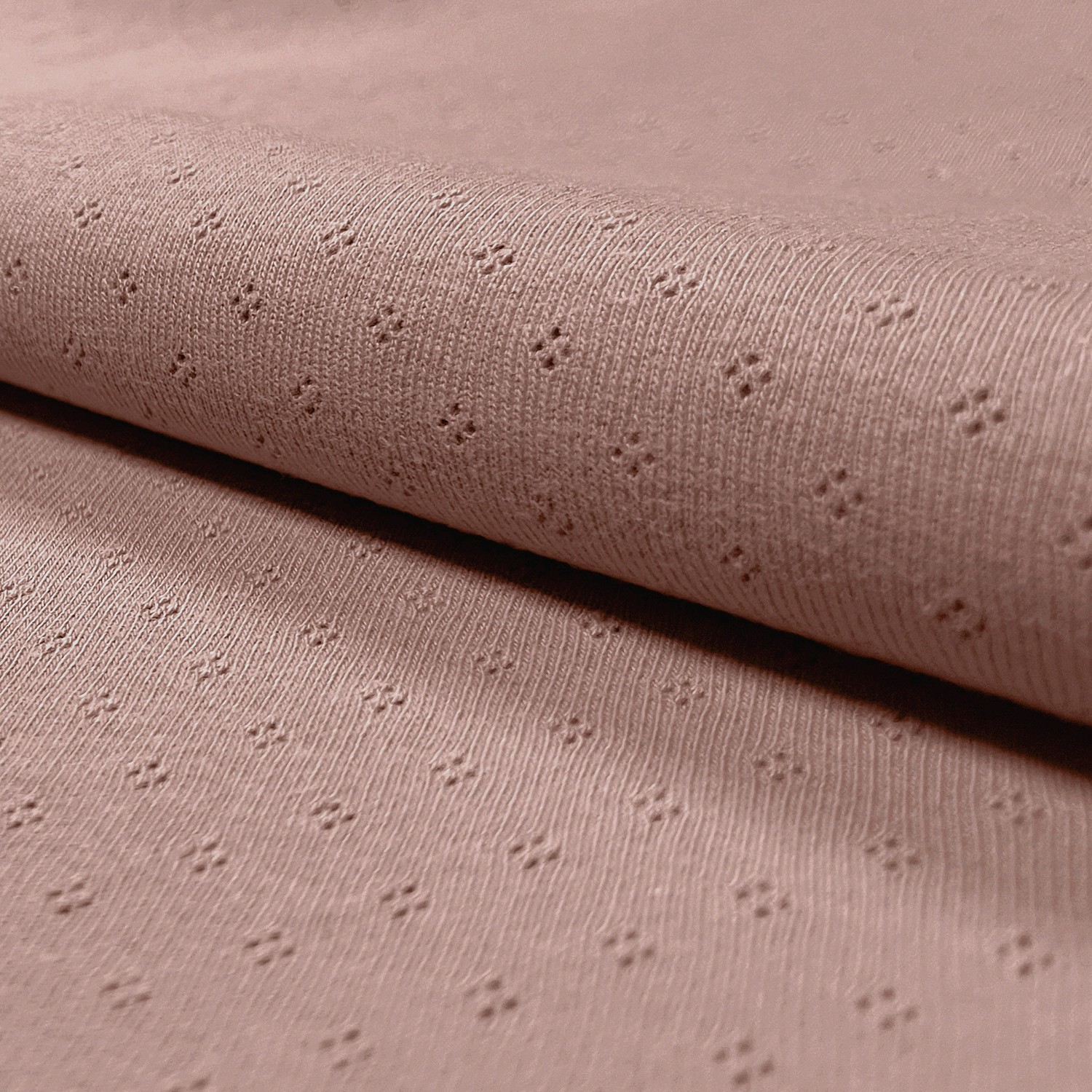 POINTELLE JERSEY - DUSTY ROSE