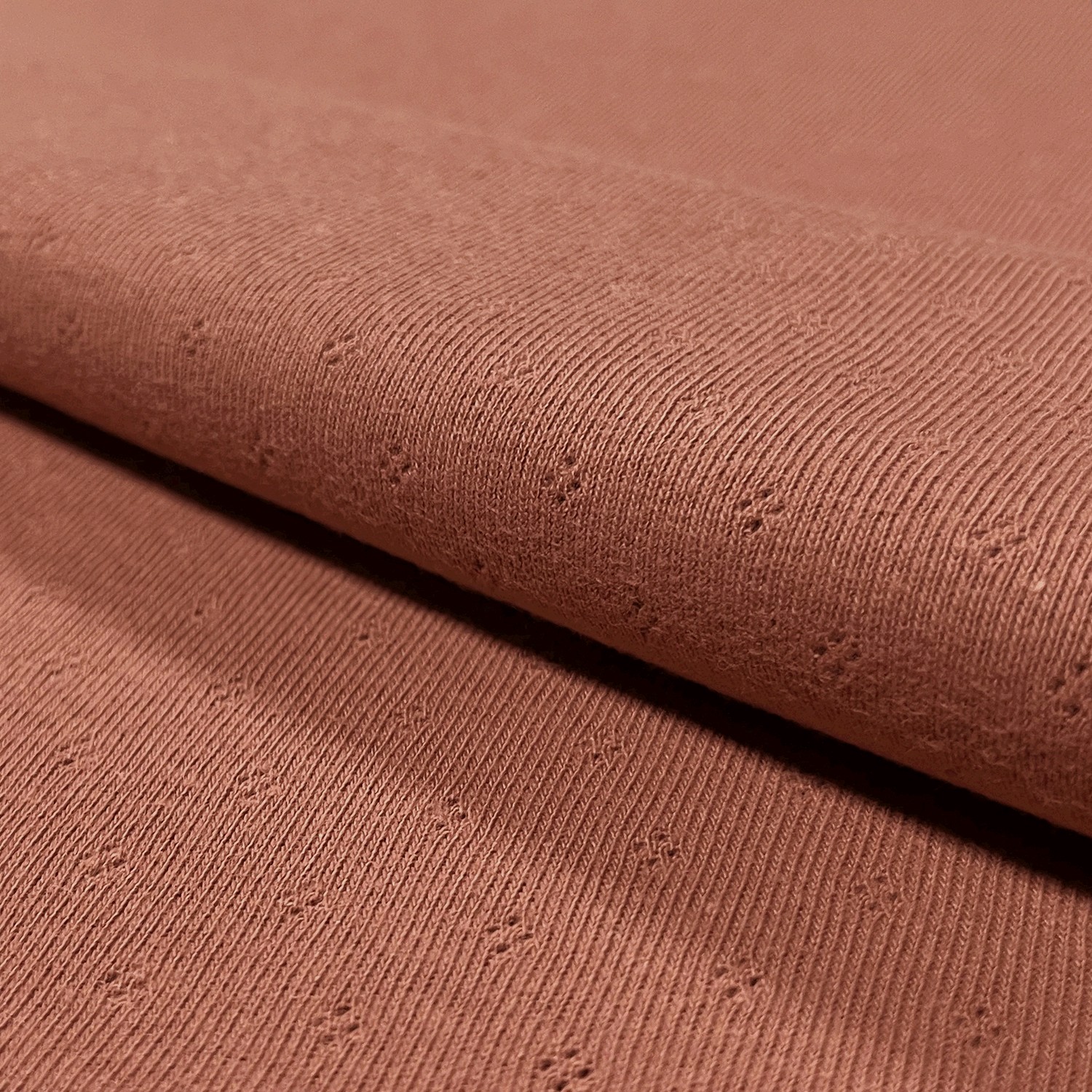 POINTELLE JERSEY - REDWOOD