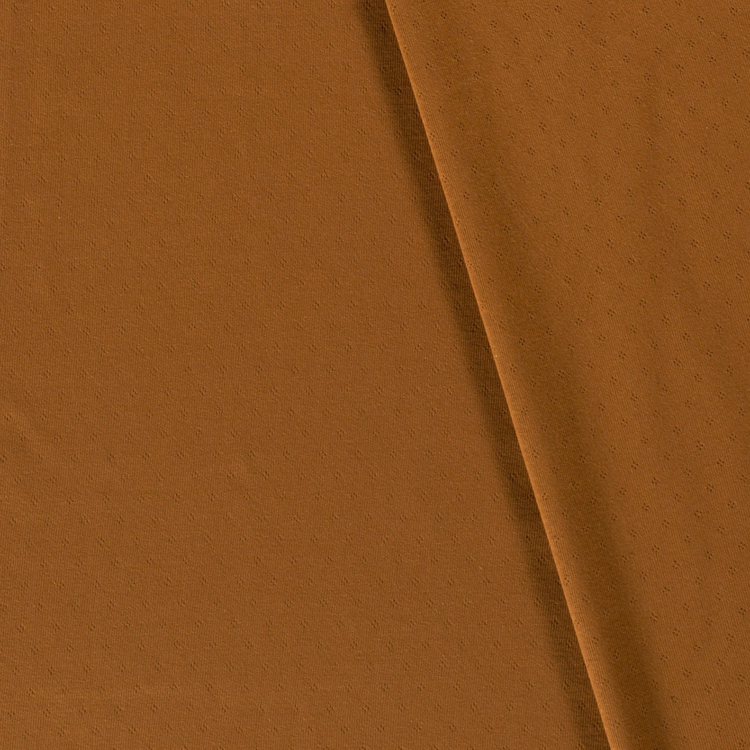 POINTELLE JERSEY - WARM COGNAC - 4