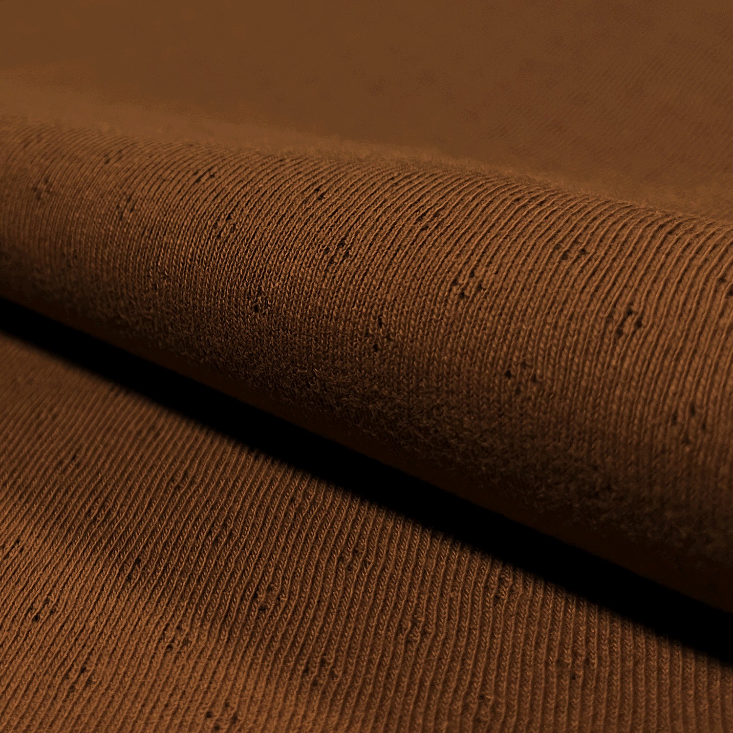 POINTELLE JERSEY - WARM BROWN