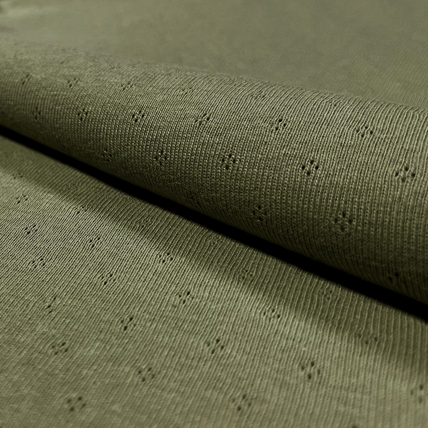 POINTELLE JERSEY - GREEN