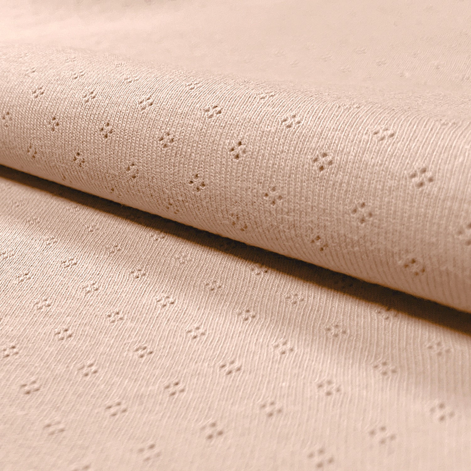 POINTELLE JERSEY - PALE OLD PINK