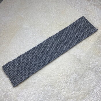 Wooldesign grytunderlägg & löpare av ullbollar, 20x90 cm, ljusgrå