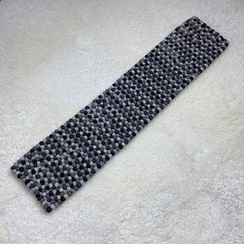Wooldesign grytunderlägg & löpare av ullbollar, 20x90 cm, mix
