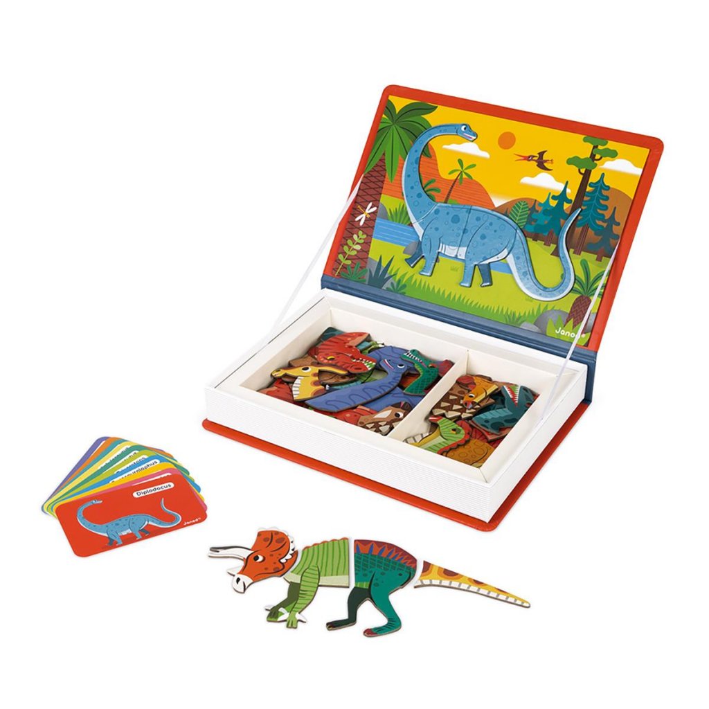 Janod Magnetbok, Dinosaurier - 2